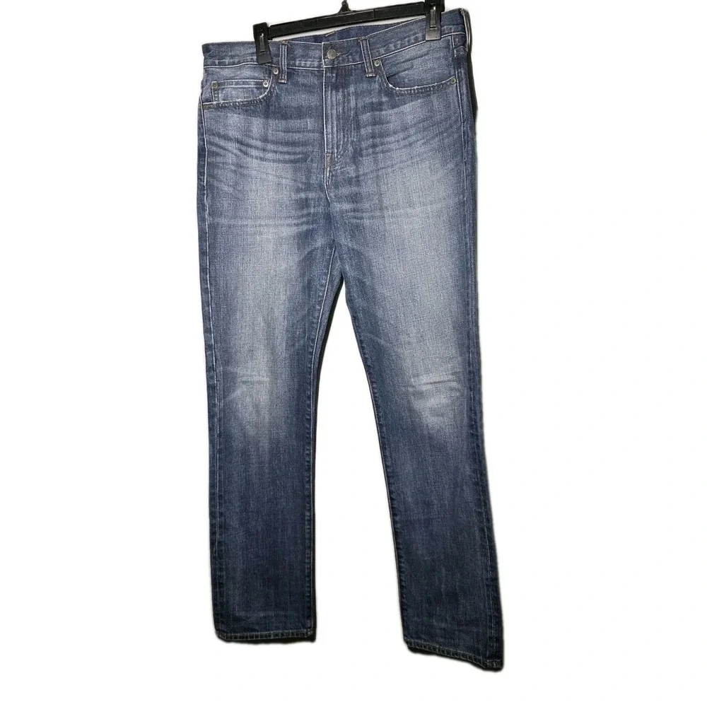 J Crew Style 770 Men's 34x34 Japanese Fabric Kaihara Denim Blue Cotton Jeans